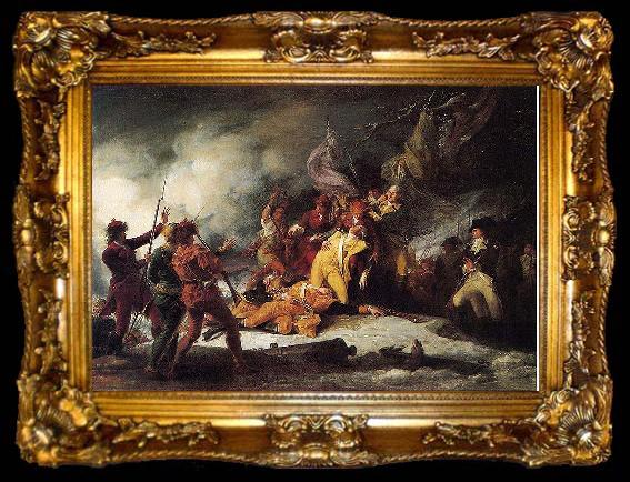framed  John Trumbull The Death of Montgomery in the Attack on Quebec, ta009-2